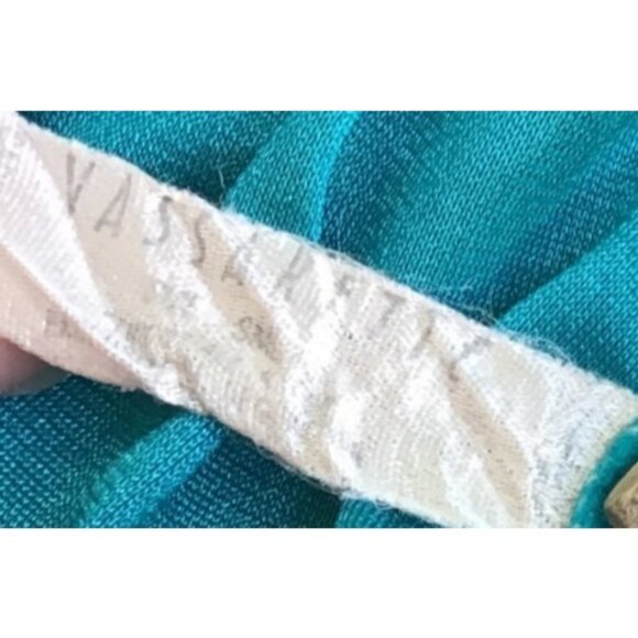 Vintage Vassarette Two-Piece Loungewear Set With Lace Trim S Vassarette Shiny Te - Picture 5 of 7